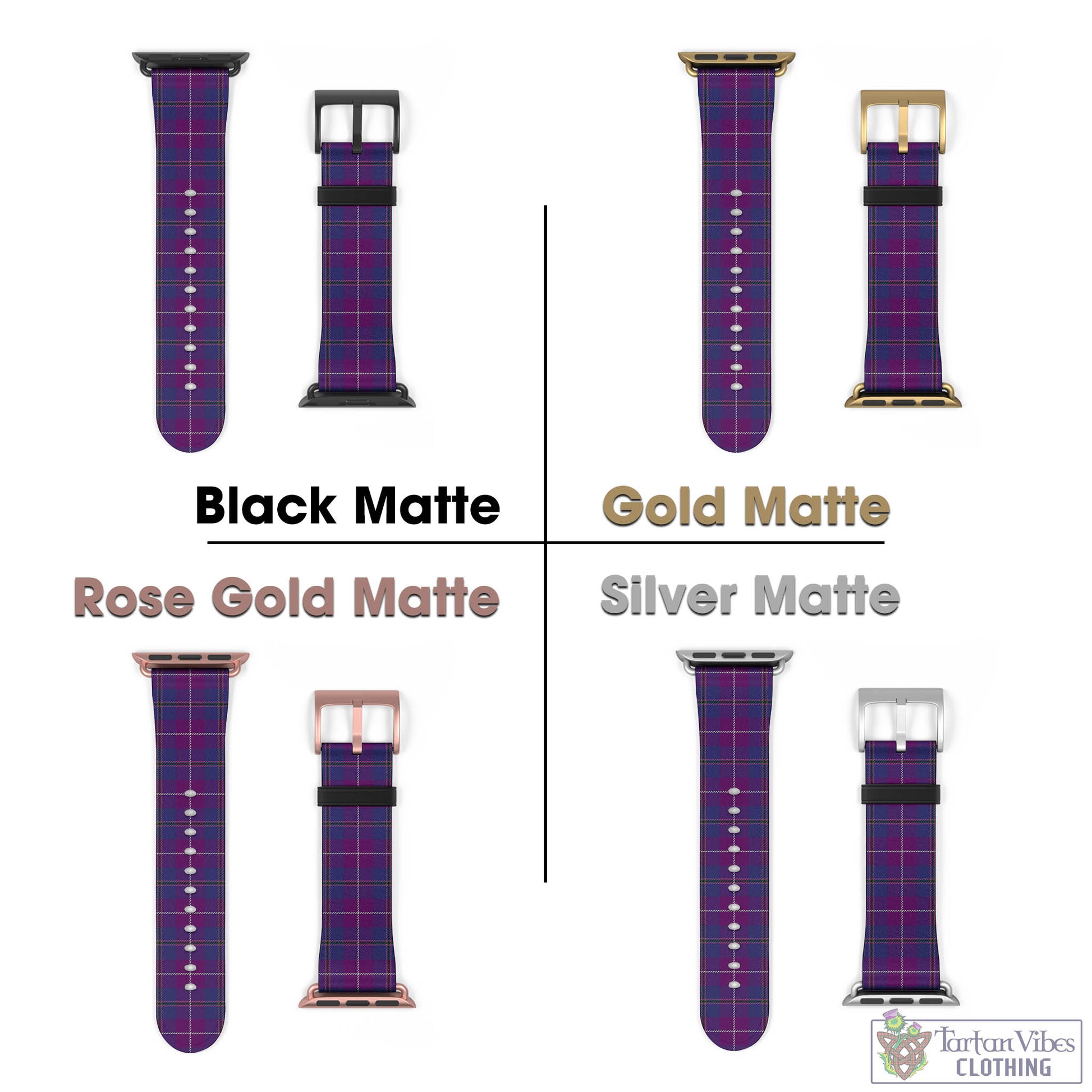 Tartan Vibes Clothing Glencoe Tartan Watch Band