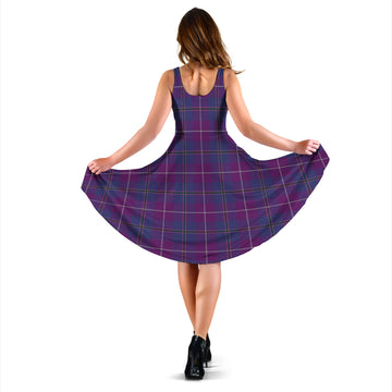 Glencoe Tartan Sleeveless Midi Womens Dress
