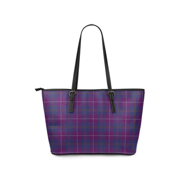 Glencoe Tartan Leather Tote Bag