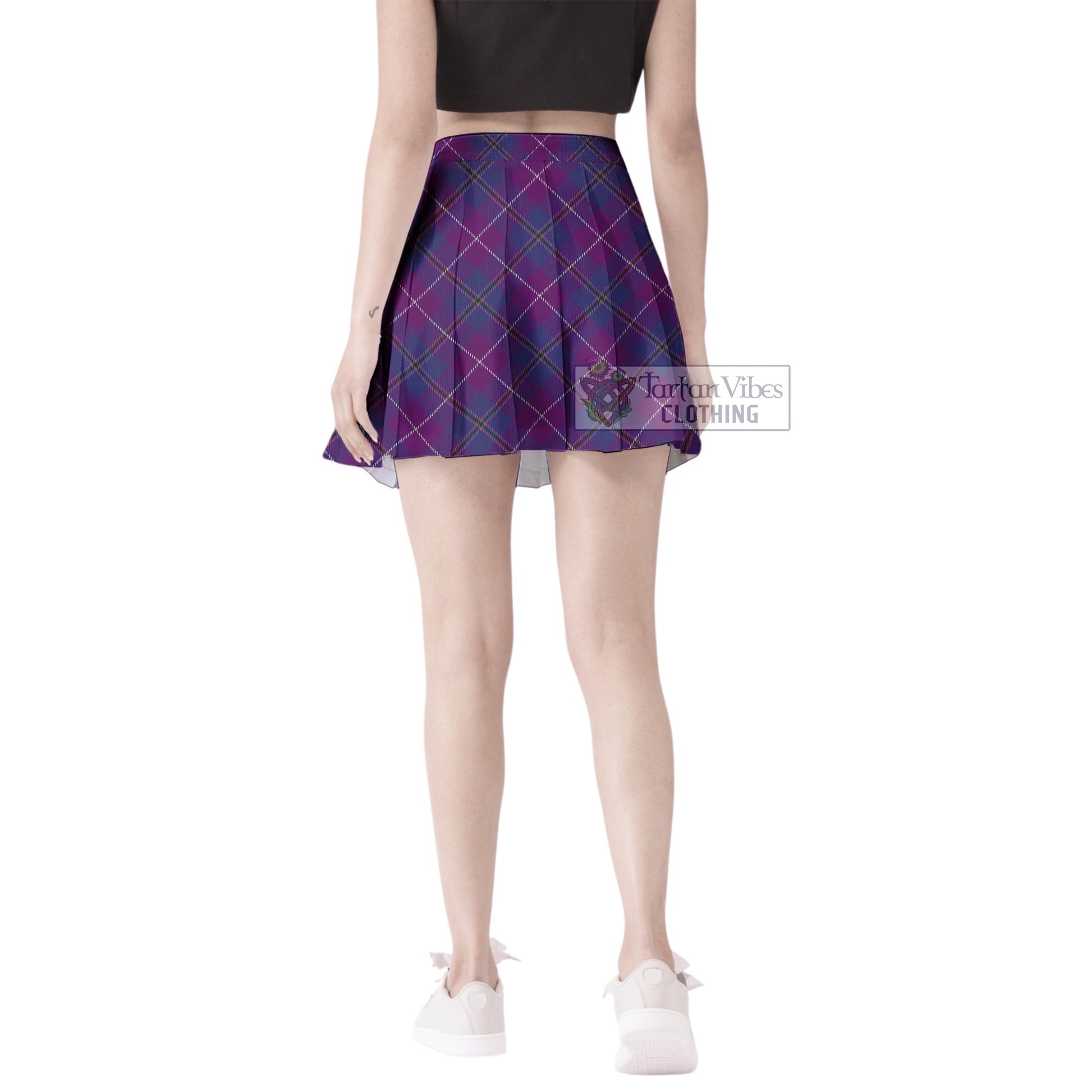 Tartan Vibes Clothing Glencoe Tartan Women's Plated Mini Skirt