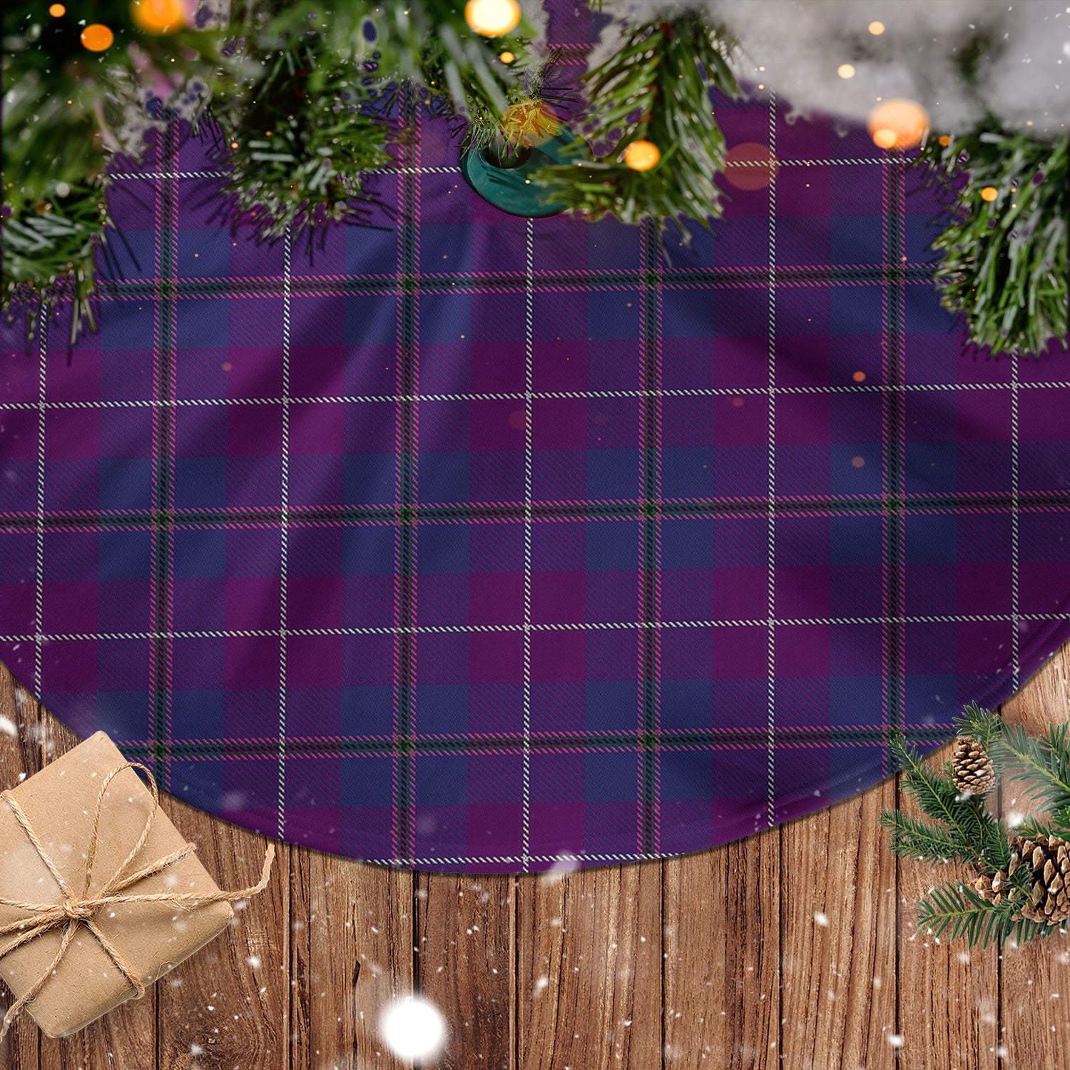 Glencoe Tartan Christmas Tree Skirt - Tartanvibesclothing