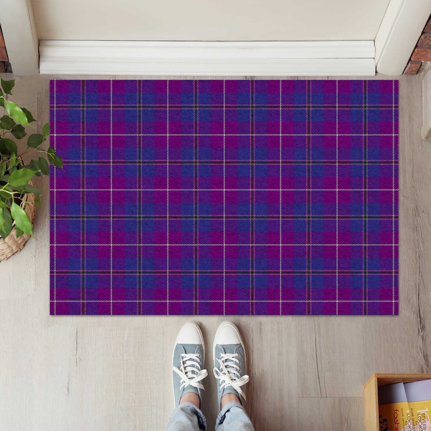 Glencoe Tartan Rubber Doormat - Tartan Vibes Clothing