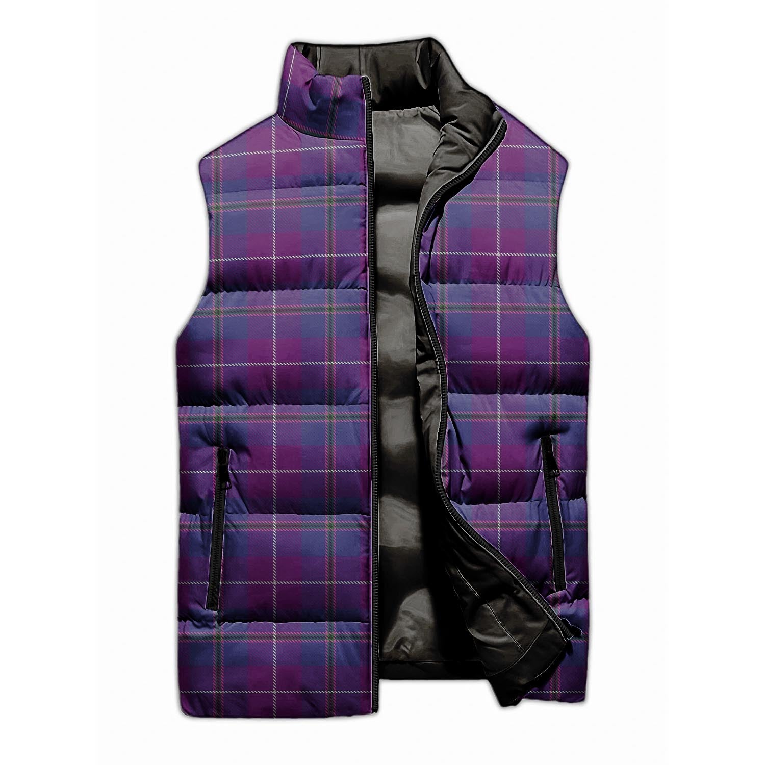 Glencoe Tartan Sleeveless Puffer Jacket Unisex M - Tartan Vibes Clothing
