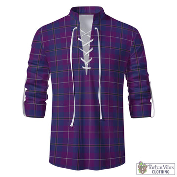 Glencoe Tartan Men's Scottish Traditional Jacobite Ghillie Kilt Shirt