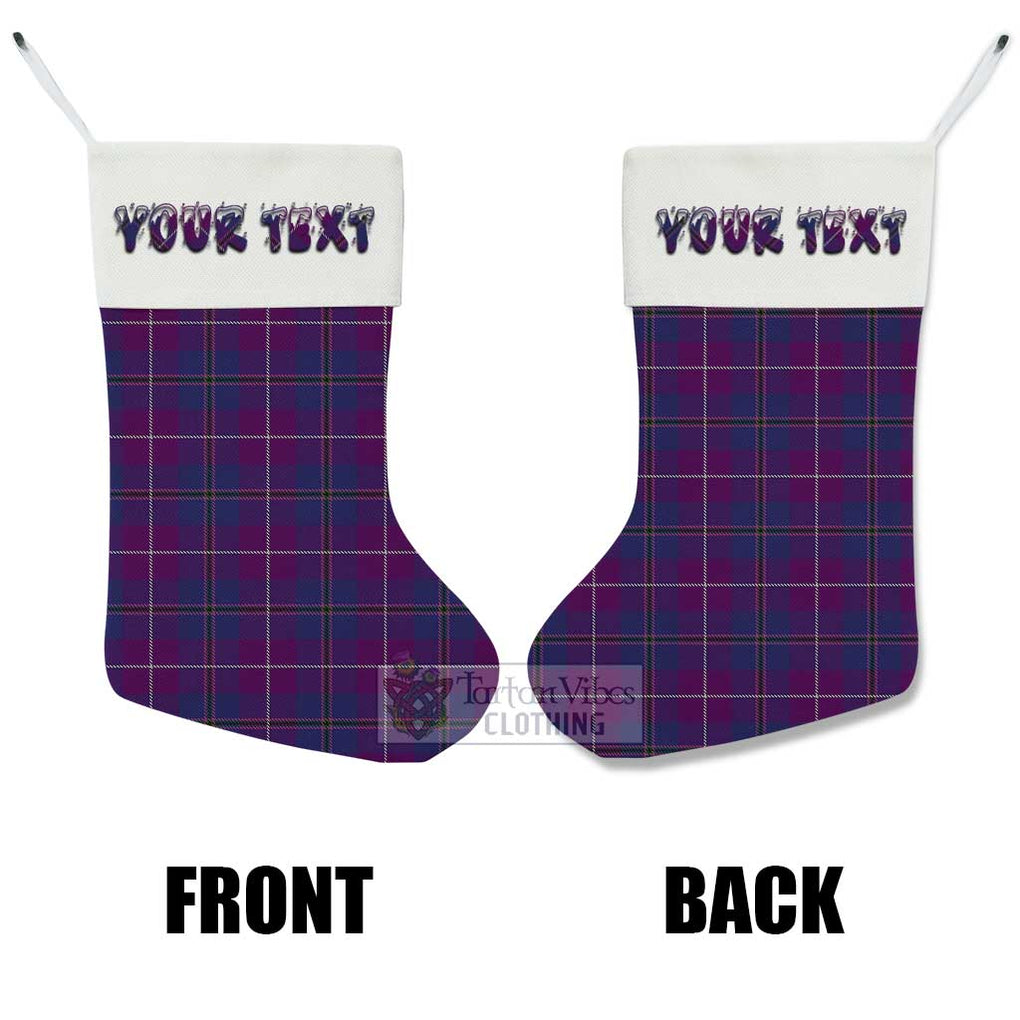 Glencoe Tartan Christmas Stocking with Personalized Text - Tartan Vibes Clothing