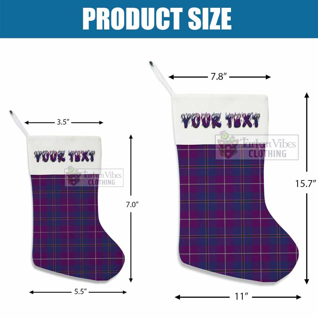 Glencoe Tartan Christmas Stocking with Personalized Text - Tartan Vibes Clothing