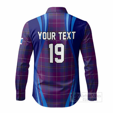 Glencoe Scotland Football Tartan Long Sleeve Button Shirts Lion Mascot Go Scottish - Tartan Vibes Clothing