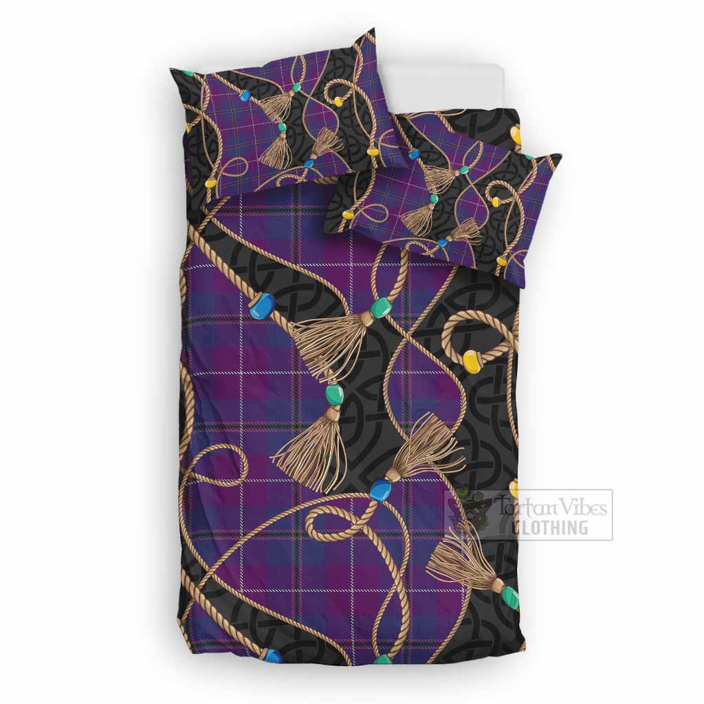 Glencoe Scottish Tartan Twisted Ropes Stylized Bedding Set UK Bedding Set UK Double 79*79 inch - Tartan Vibes Clothing