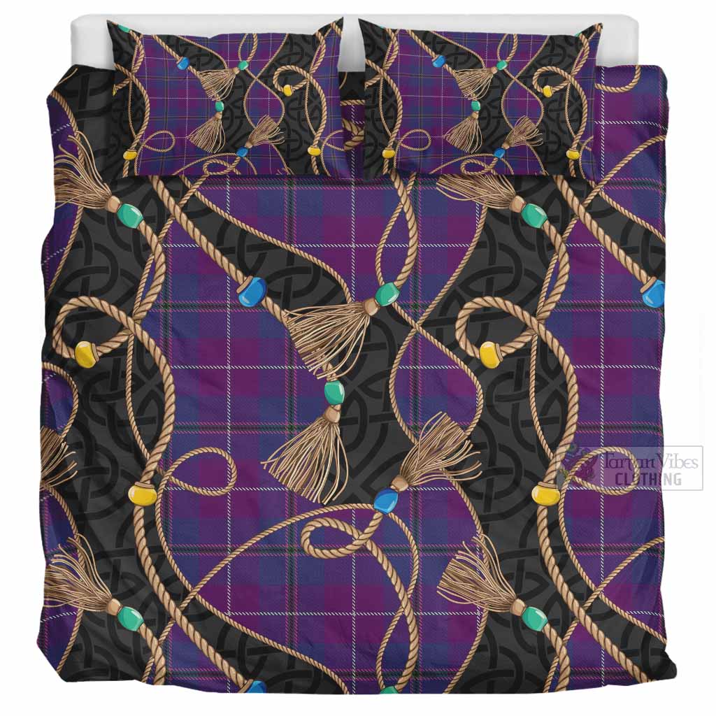 Glencoe Scottish Tartan Twisted Ropes Stylized Bedding Set UK Bedding Set UK Super King 104*94 inch - Tartan Vibes Clothing