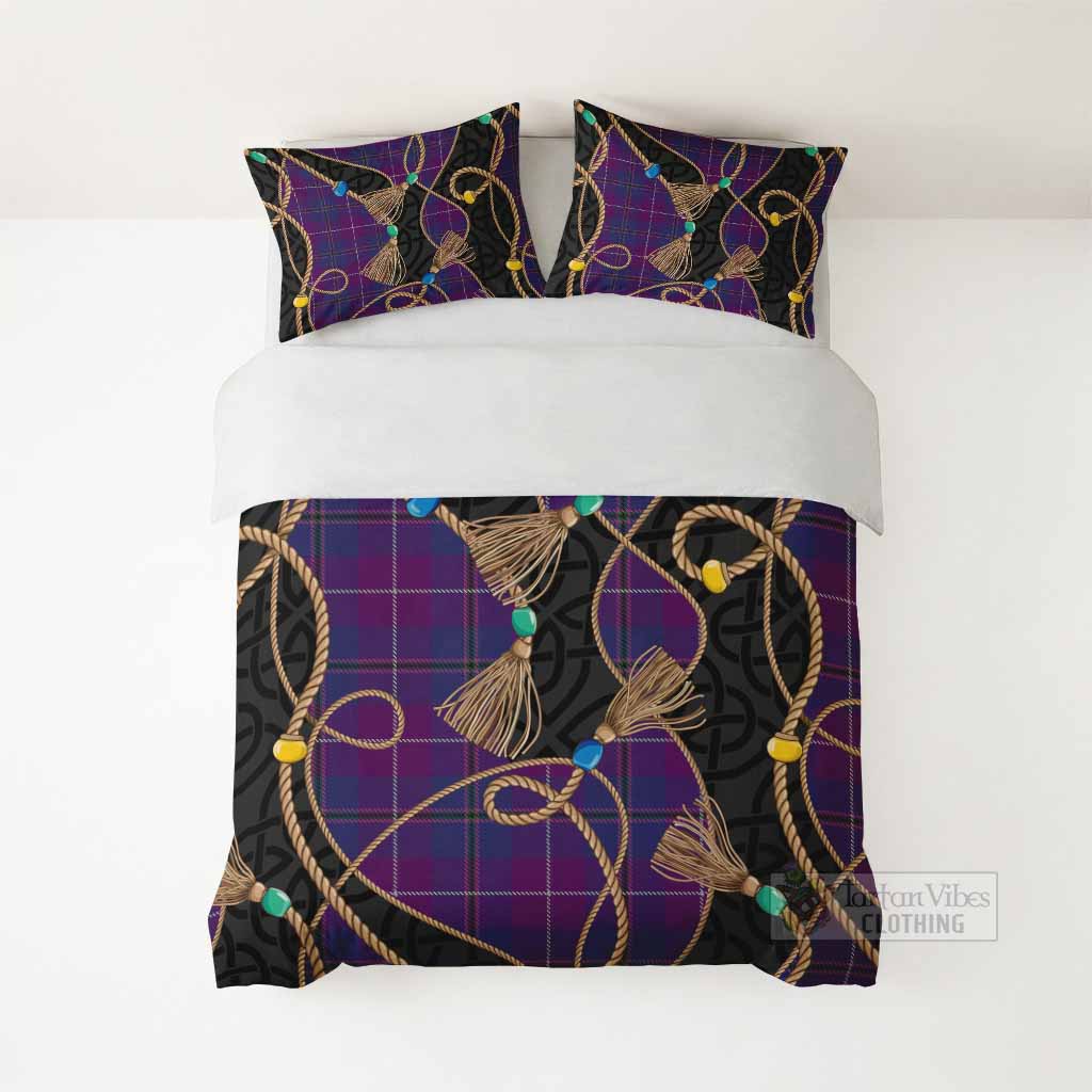 Glencoe Scottish Tartan Twisted Ropes Stylized Bedding Set - Tartan Vibes Clothing