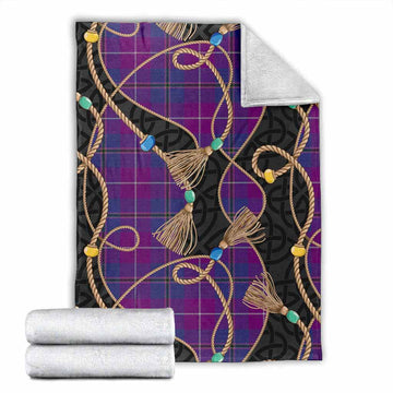 Glencoe Scottish Tartan Twisted Ropes Stylized Blanket X-Large 59 x 79 inches 150 x 200 cm - Tartan Vibes Clothing