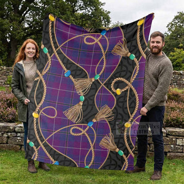 Glencoe Scottish Tartan Twisted Ropes Stylized Blanket - Tartan Vibes Clothing