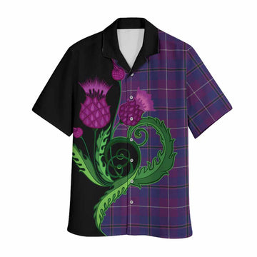 Glencoe Tartan Hawaiian Shirt Traditional Scottish Thistle