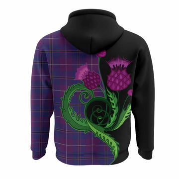 Glencoe Tartan Hoodie Traditional Scottish Thistle