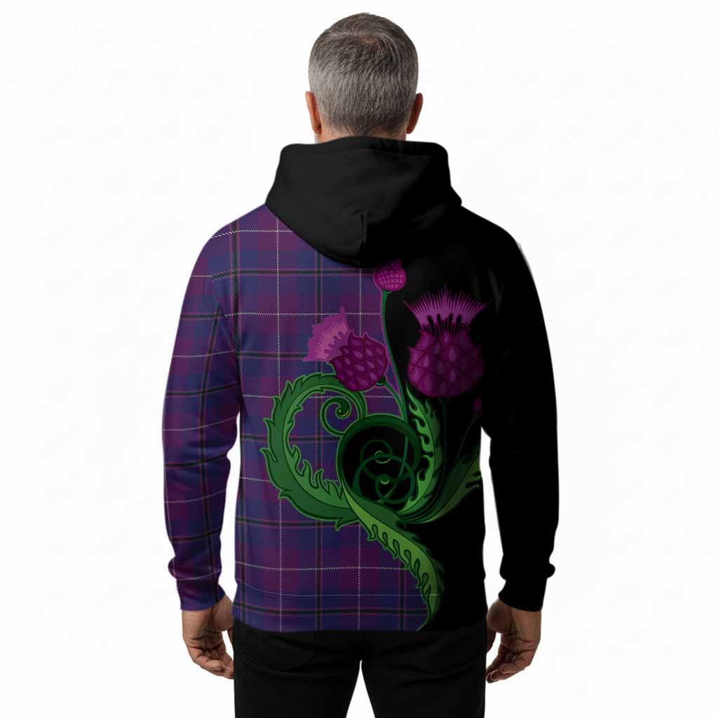 Glencoe Tartan Hoodie Traditional Scottish Thistle