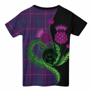 Glencoe Tartan Kid T-shirt Traditional Scottish Thistle