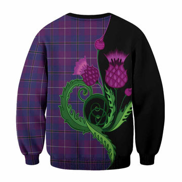 Glencoe Tartan Sweatshirt Traditional Scottish Thistle