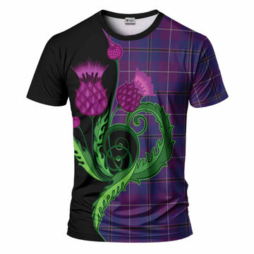 Glencoe Tartan T-Shirt Traditional Scottish Thistle