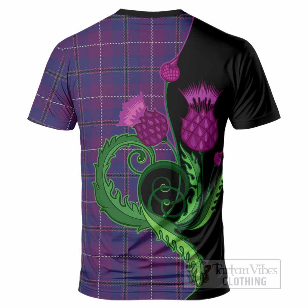 Glencoe Tartan T-Shirt Traditional Scottish Thistle
