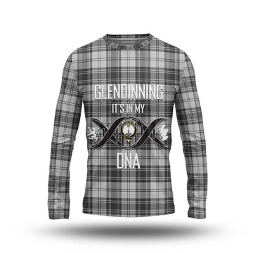 Glendinning Tartan Long Sleeve T-Shirt with Family Crest DNA In Me Style Unisex - Tartan Vibes Clothing
