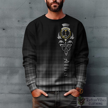 Glendinning Tartan Sweatshirt Featuring Alba Gu Brath Family Crest Celtic Inspired Unisex - Tartan Vibes Clothing
