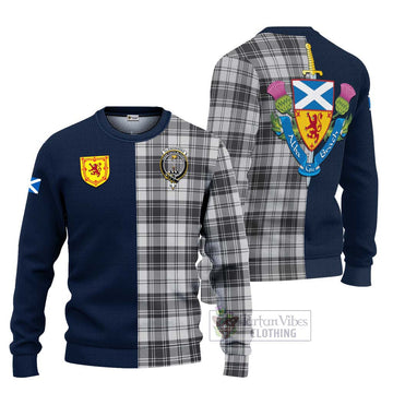 Glendinning Tartan Ugly Sweater Alba with Scottish Lion Royal Arm Half Style Unisex - Tartan Vibes Clothing
