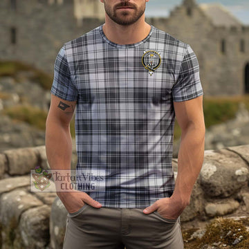 Glendinning Tartan Cotton T-Shirt with Family Crest