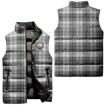 Glendinning Tartan Sleeveless Puffer Jacket with Family Crest Unisex - Tartan Vibes Clothing