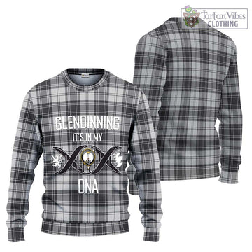 Glendinning Tartan Ugly Sweater with Family Crest DNA In Me Style Unisex - Tartan Vibes Clothing