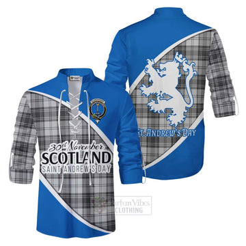 Glendinning Family Crest Tartan Ghillie Kilt Shirt Celebrate Saint Andrew's Day in Style Men - Tartan Vibes Clothing