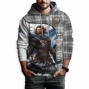 Glendinning Crest Tartan Hoodie Inspired by the Freedom of Scottish Warrior Pullover Hoodie - Tartan Vibes Clothing