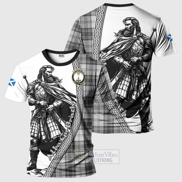 Glendinning Tartan Clan Crest T-Shirt with Highlander Warrior Celtic Style Kid's Shirt - Tartan Vibes Clothing