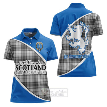 Glendinning Family Crest Tartan Women's Polo Shirt Celebrate Saint Andrew's Day in Style Women - Tartan Vibes Clothing