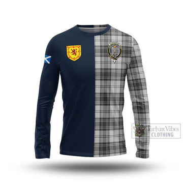 Glendinning Tartan Long Sleeve T-Shirt Alba with Scottish Lion Royal Arm Half Style Unisex - Tartan Vibes Clothing