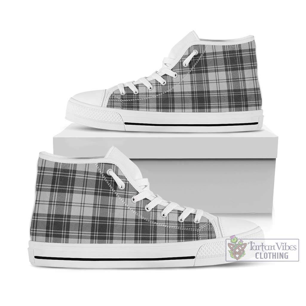 Glendinning Tartan High Top Shoes Kid High Top - White Sole - Tartan Vibes Clothing