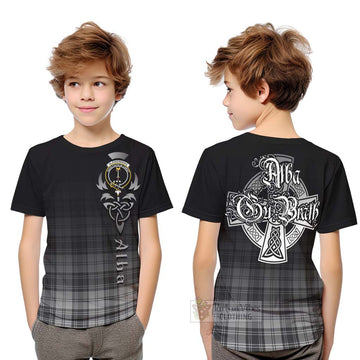 Glendinning Tartan Kid T-Shirt Featuring Alba Gu Brath Family Crest Celtic Inspired Youth XL Size14 - Tartan Vibes Clothing