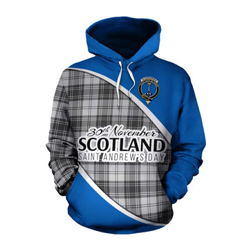 Glendinning Family Crest Tartan Cotton Hoodie Celebrate Saint Andrew's Day in Style Pullover Hoodie XS - Tartan Vibes Clothing
