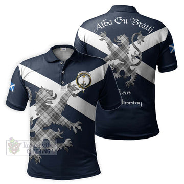Glendinning Tartan Lion Rampant Polo Shirt Proudly Display Your Heritage with Alba Gu Brath and Clan Name Kid - Tartan Vibes Clothing