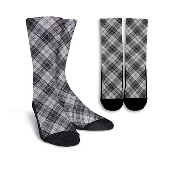Glendinning Tartan Crew Socks Cross Style Crew Socks - Tartan Vibes Clothing