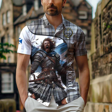 Glendinning Crest Tartan Hawaiian Shirt Inspired by the Freedom of Scottish Warrior Kid - Tartan Vibes Clothing