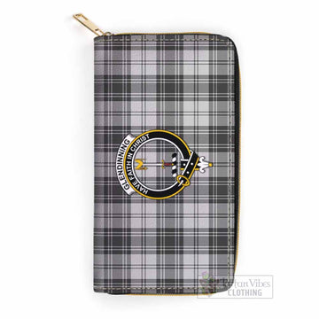 Glendinning Tartan Women's Leather Wallet with Family Crest