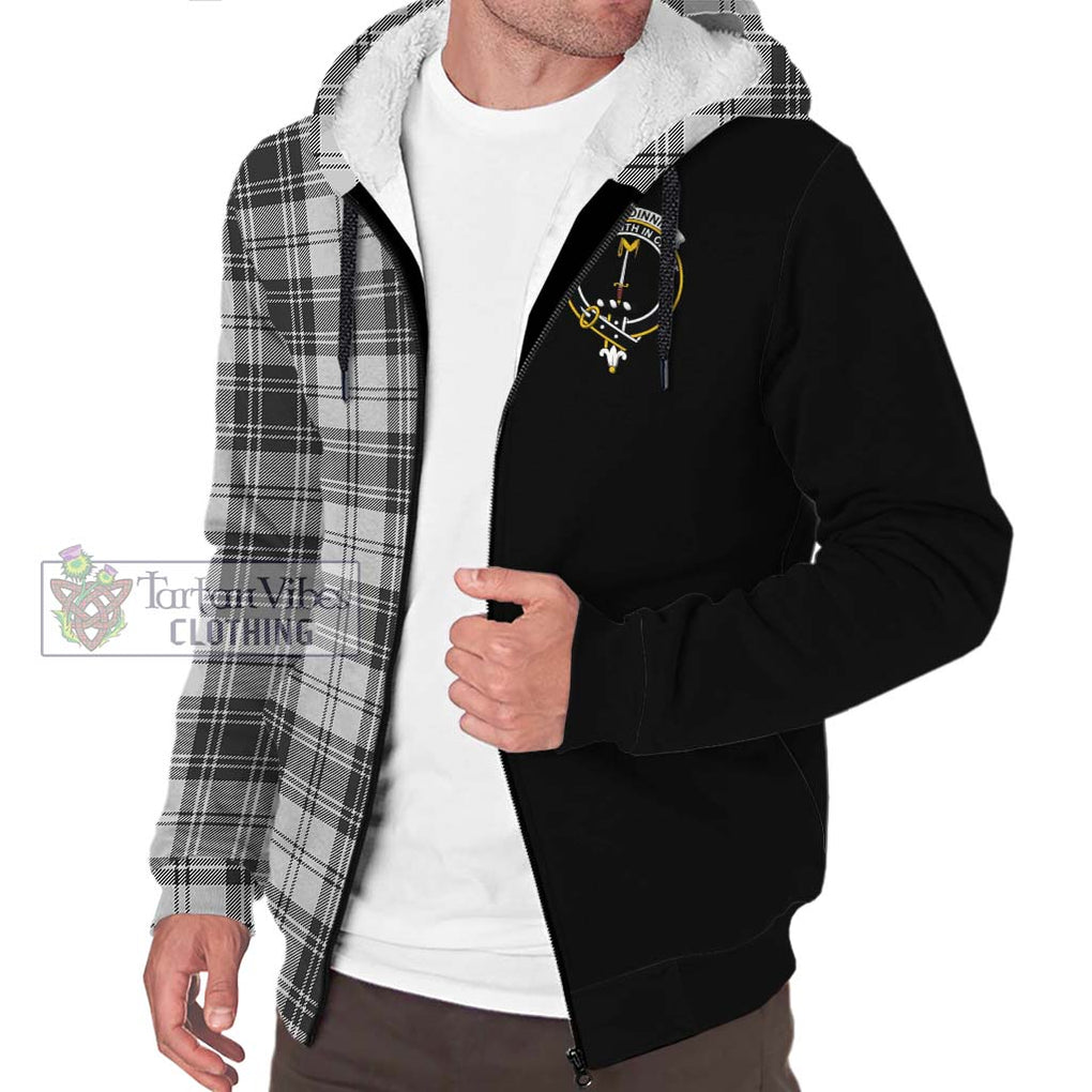 Glendinning Tartan Sherpa Hoodie with Family Crest and Half Of Me Style Unisex S - Tartanvibesclothing Shop
