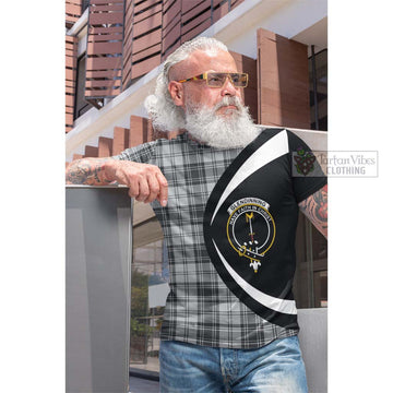 Glendinning Tartan Cotton T-shirt with Family Crest Circle Style