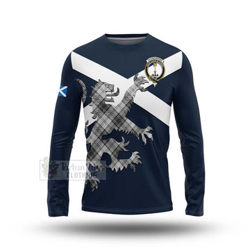 Glendinning Tartan Lion Rampant Long Sleeve T-Shirt Proudly Display Your Heritage with Alba Gu Brath and Clan Name Unisex - Tartan Vibes Clothing
