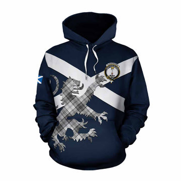 Glendinning Tartan Lion Rampant Cotton Hoodie Proudly Display Your Heritage with Alba Gu Brath and Clan Name Pullover Hoodie XS - Tartan Vibes Clothing