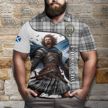 Glendinning Crest Tartan Polo Shirt Inspired by the Freedom of Scottish Warrior Kid - Tartan Vibes Clothing