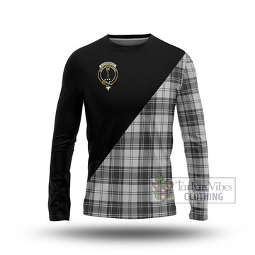 Glendinning Tartan Long Sleeve T-Shirt with Family Crest and Military Logo Style Unisex - Tartan Vibes Clothing
