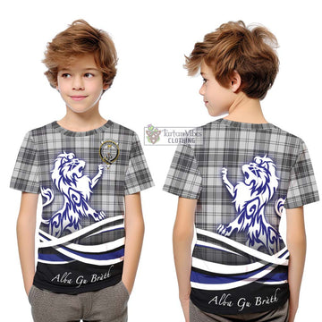 Glendinning Tartan Kid T-Shirt with Alba Gu Brath Regal Lion Emblem Youth XL Size14 - Tartan Vibes Clothing