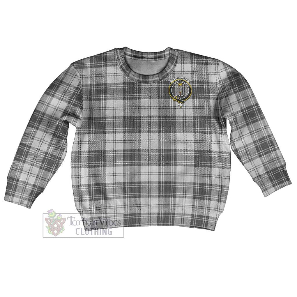 Glendinning Tartan Kid Ugly Sweater with Family Crest Kid - Tartan Vibes Clothing