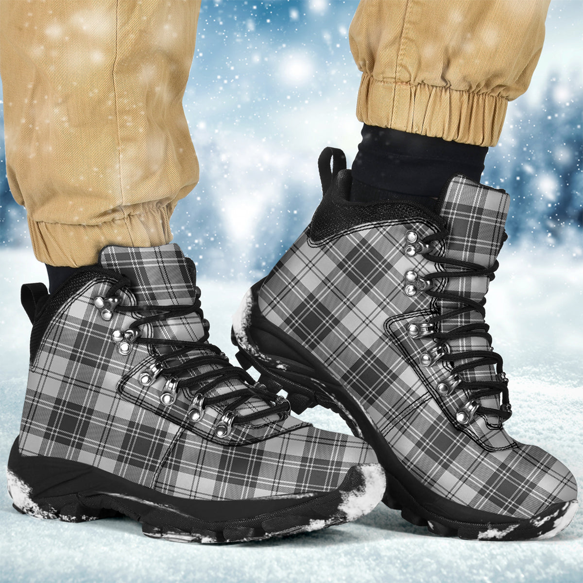 Glendinning Tartan Alpine Boots Men's Boots - Tartan Vibes Clothing